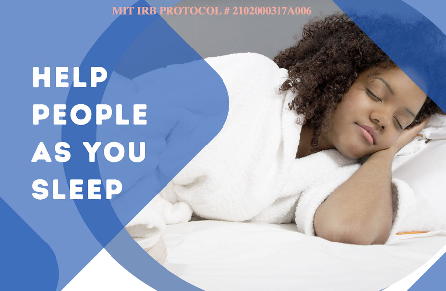 Help people as you sleep