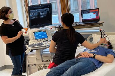 Patient and equipment in HealthLab