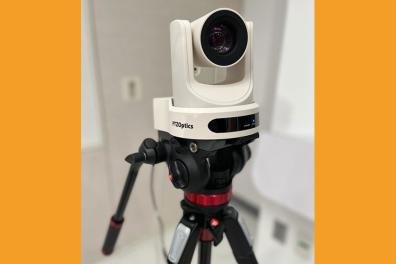 PTZ Camera on a tripod